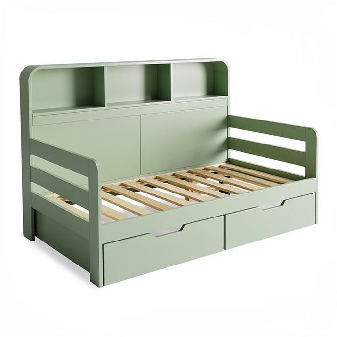 **Technische titel in het Nederlands:** "Moderne bedbank met opberglades en rugleuning"