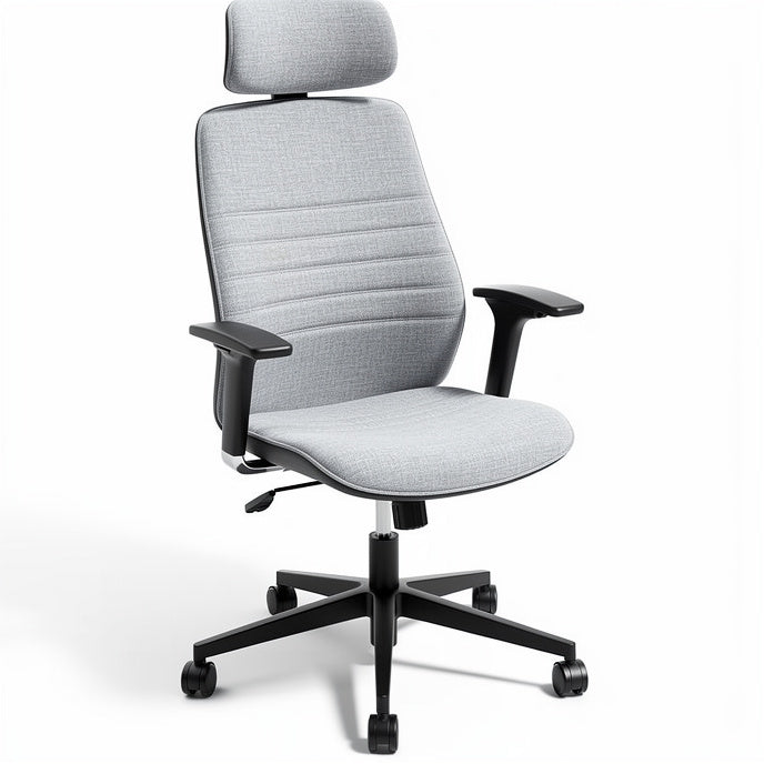 **Ergonomische Bureaustoel met Verstelbare Rugleuning en Armleuningen**