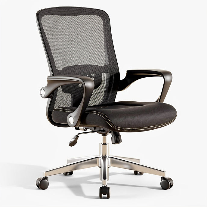 **Ergonomische Bureaustoel met Mesh Rugleuning en Verstelbare Armleuningen**